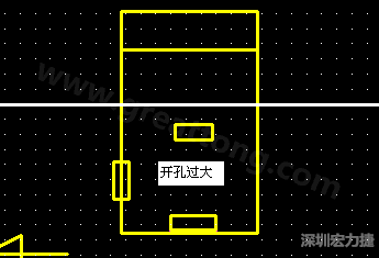 PCB設計時后焊元件焊盤開孔過大容易使焊錫流進插座造成短路。