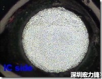 紅墨水染紅測試分析-IC面，允收