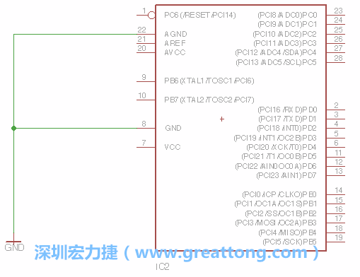 排針的用途是連接微控制器的輸出和輸入，它提供了一個平臺給焊線和針腳。