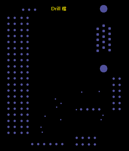 產生Drill File及 Map File 的Gerber 檔案，此會產生描述此PCB所用到的鉆孔的孔徑尺寸及鉆孔的座標資訊。