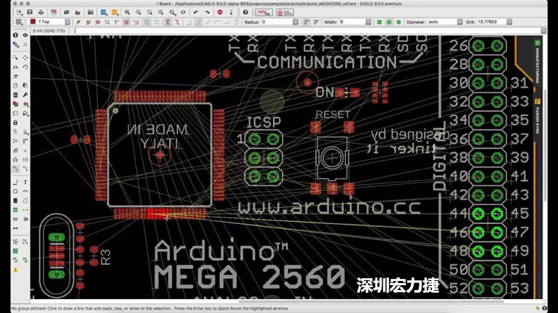 CadSoft EAGLE是一款專業的印刷電路板(PCB)設計軟件，低成本、便于使用、功能強大。