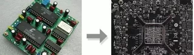 PCBA元器件由大變小，由稀疏到密集的變化趨勢