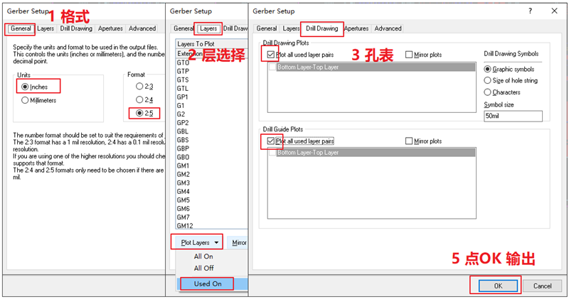 輸出Gerber部分，File下選擇 Gerber Files